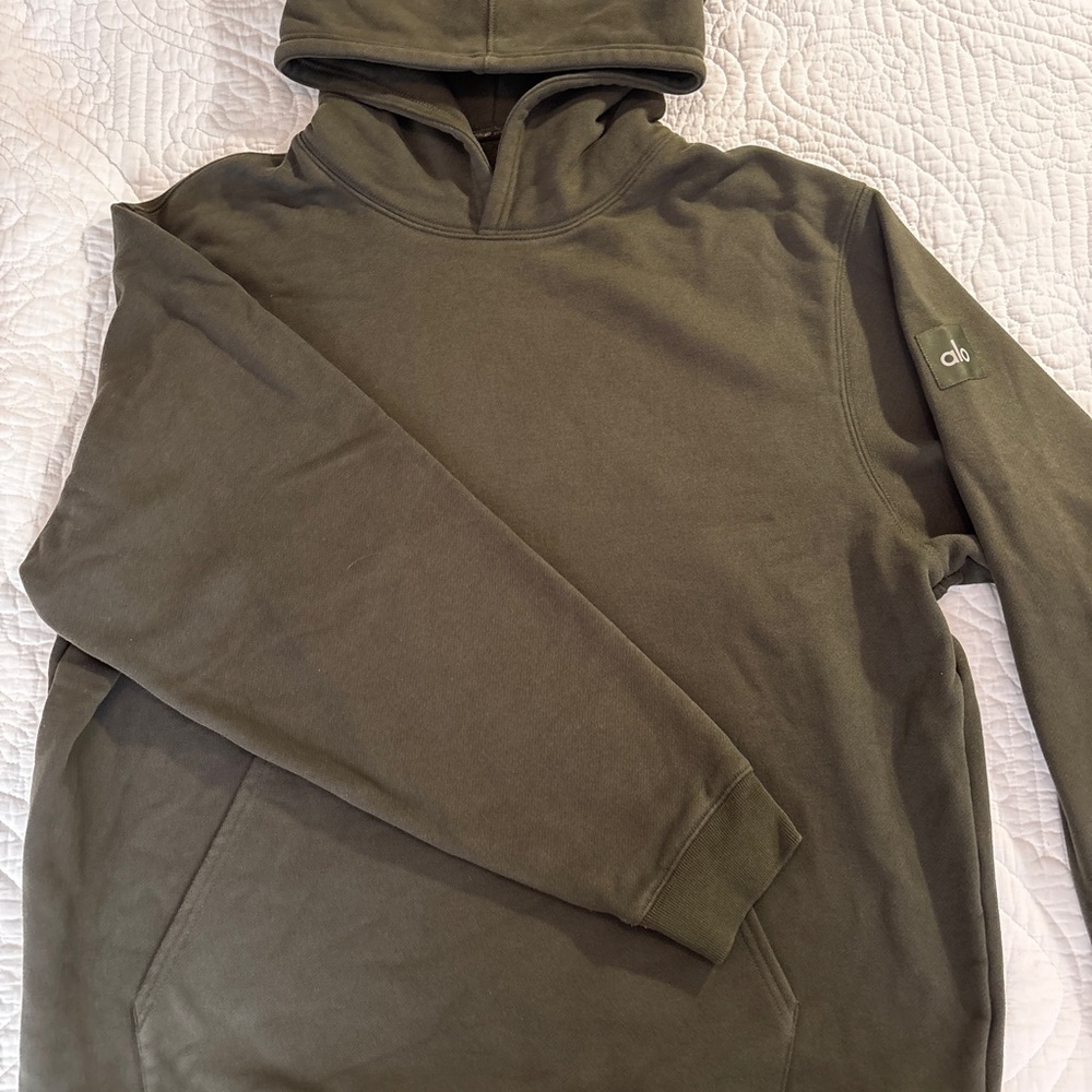 ALO Yoga Forest Green Women’s Hoodie Ultra-Oversized